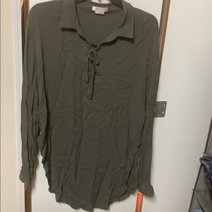 Boutique army green shirt